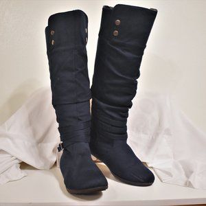 Joe Boxer Robbie Blue Knee-high boots